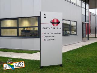  Rechte aluminium reclamezuil
